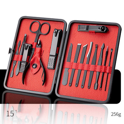 Professional Scissors Nail Clippers Set Ear Spoon Dead Skin Pliers Nail Cutting Pliers Pedicure Knife Nail Groove Trimmers ac