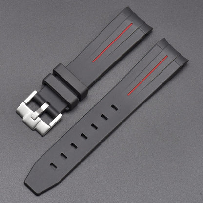 Mercury Arc Rubber Watch Strap Men's And Women's Waterproof 20mm acf2ea1c 5b26 4707 8503 9a39ce43bbd0
