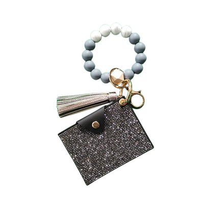 Silicone Bead Letter Tassel Bracelet Rhinestone Bag ad0120ee eb48 43fb 96dc 576311dfc205