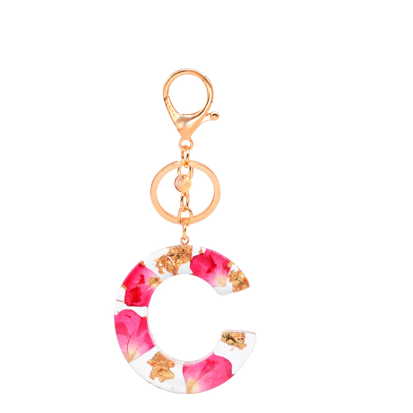 Petal Resin Keychain English Alphabet Pendant ad1d6bb8 8617 45de a9bf 7069ffbfa040