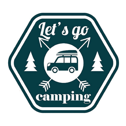 Camping Funny Car Sticker Cartoon Creative Motorcycle Refrigerator Skateboard ad23f4ae ee48 45f1 90f2 919729dc8f22