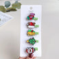 Christmas Hair Accessories Little Girl Christmas Tree Elk Barrettes ad63b096 b646 4f2a 8b2a db0ee50bee3f