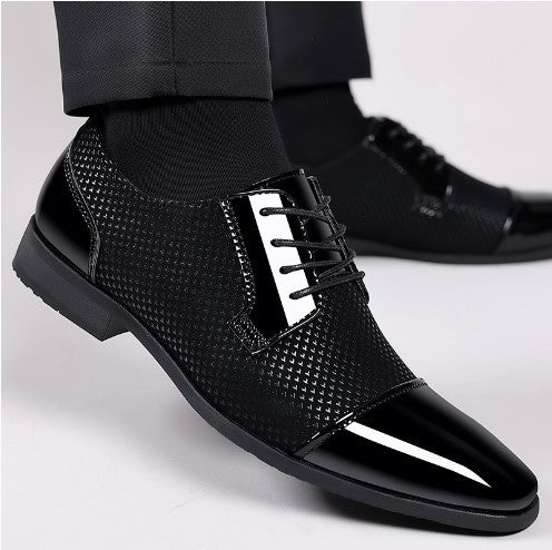 Breathable And Wearable Men's British Korean Pointed Leather Shoes ad84d72e be50 472e 83e1 0883a4cd7306