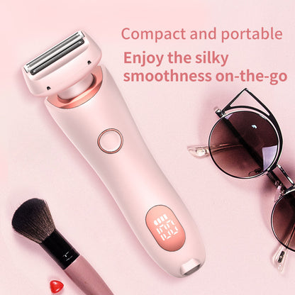 2 In 1 Hair Removal Epilator USB Rechargeable Trimmer Women Body Razor Face Leg Armpit Bikini Hand Pubic Shaver Hair Remover - HD Wireless Product #2