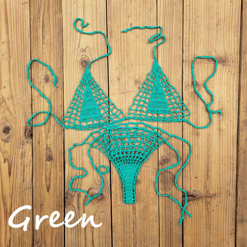 Handmade Crochet Mini Bikini Suit Beach Micro Swimsuit ad942383 913f 47f2 8cf1 dfa71480232a