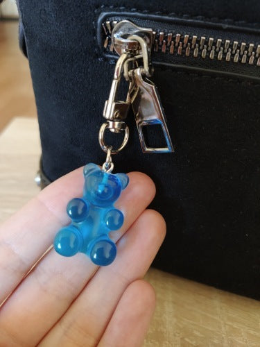Candy Color Bear Keychain Female Cute Resin ad9651ed f8c9 49ff ba46 37e8edd63cde