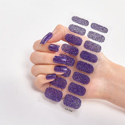 16 Small Stickers Gradient Glitter Nail Stickers - HD Wireless Product #7