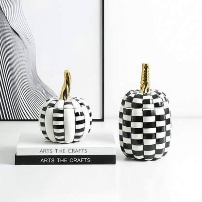 Hand Painted Ceramic Pumpkin Decorative Jar Sample Room Decoration adb91271 104d 4746 831a 8e25df745c53