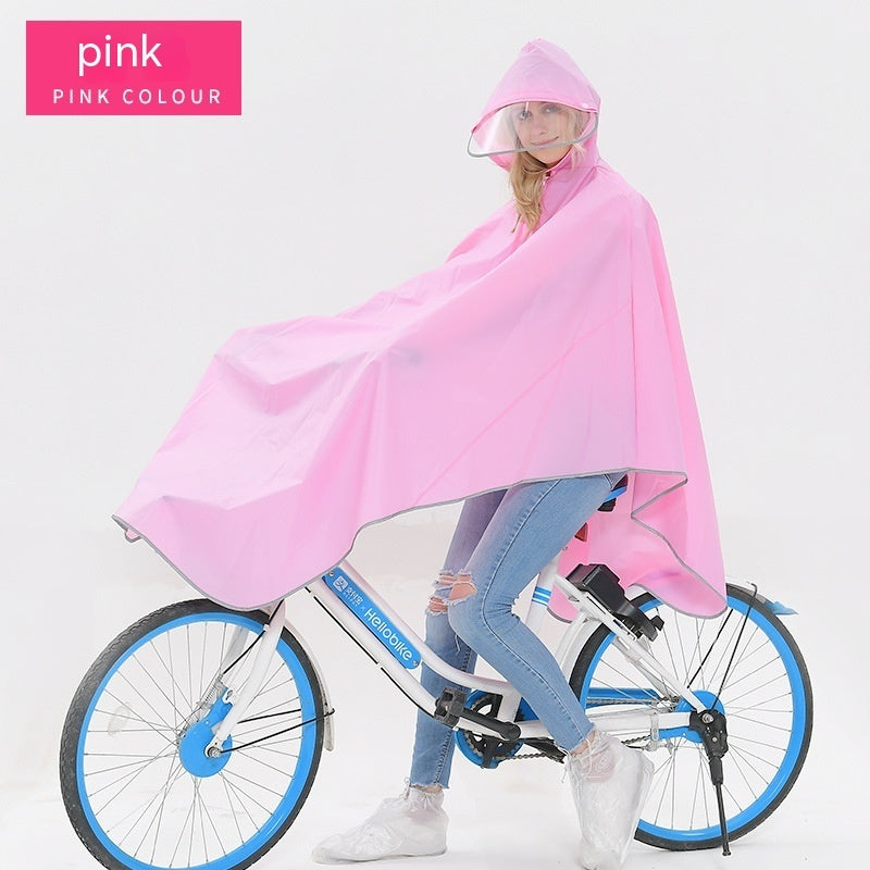 Fabric Double Brim Thickened Night Reflective Covered Bicycle Raincoat adcd2f9c 03a0 4c16 9209 8ff7ec6ce7aa trans 38fed20b da
