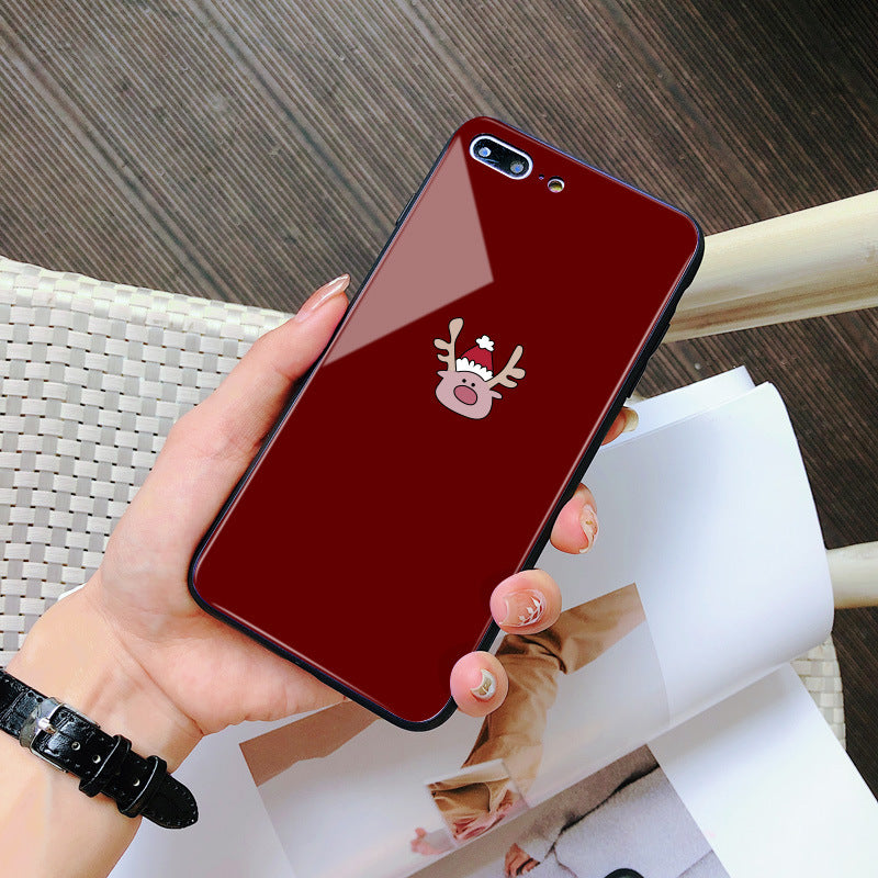 Phone Case Christmas Snowman Glass Shock-resistant Bag add8880b a7b7 45c7 b9c9 15364e51ead4