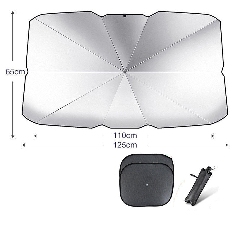 Foldable Car Windshield Sun Shade Umbrella UV Protection Heat Insulation Parasol Auto Front Window Cover Interior Protector S