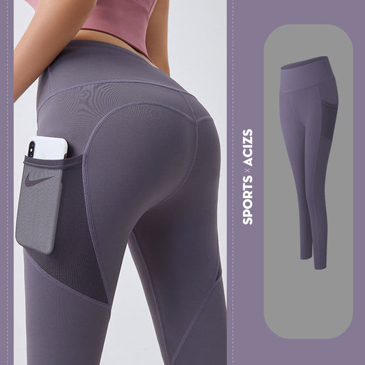 Yoga Pants Women With Pocket Leggings Sport Girl Gym Leggings Women Tummy Control Jogging Tights Female Fitness Pants ade8be5
