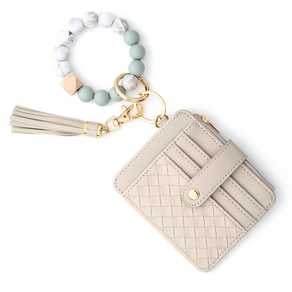 European And American Silicone Beads Wrist Multi-layer Large-capacity Coin Purse ae035ee0 f808 4a4a 8622 919d51b60e56