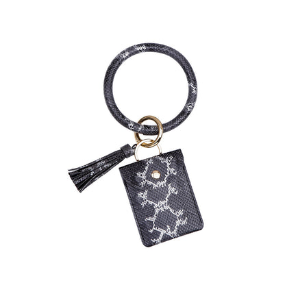 Leather Coin Purse Bracelet Keychain Ornaments PU Tassel Leather Card Bag DIY Wrist ae0954b5 ff34 45cb b890 370f535684a6