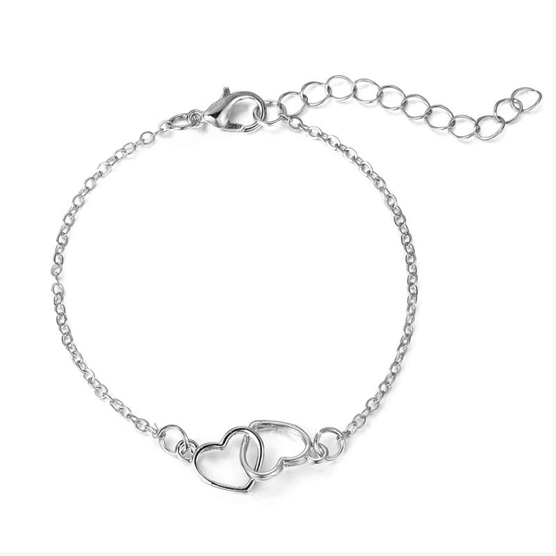 Women's Fashion Alloy Heart Shaped Bracelet ae15ae80 56b7 4f11 98f1 cda9e07b96ac