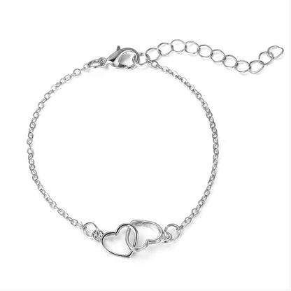 Women's Fashion Alloy Heart Shaped Bracelet ae15ae80 56b7 4f11 98f1 cda9e07b96ac