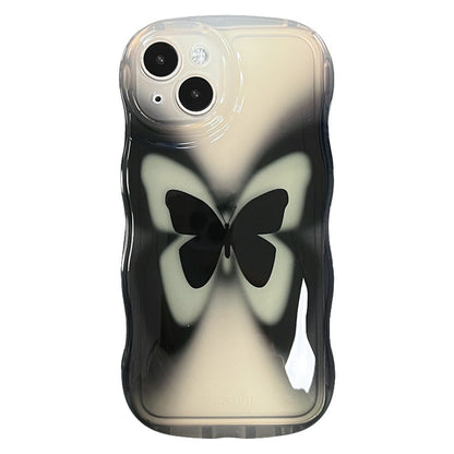 Ins Niche Dizzy Dye Black Butterfly Suitable For Ip Phone Case ae16ba59 66ba 4869 96f1 da240427b95d