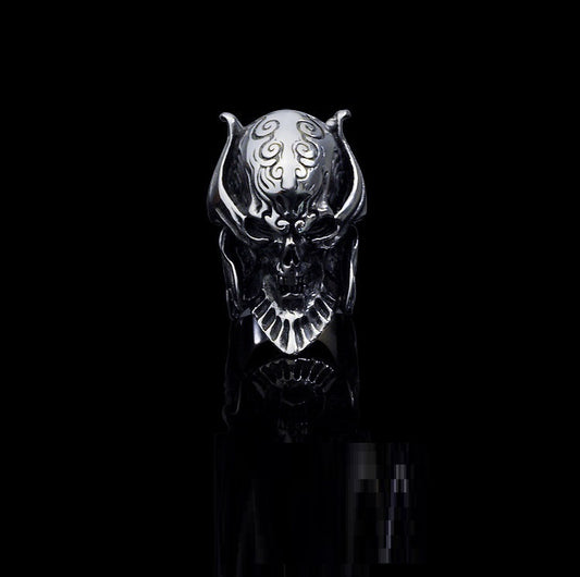Men's Titanium Steel Polished 316L Stainless Steel Pirate Iconic Ring ae17ed56 6672 4eaa 96aa 880d9507e6c6