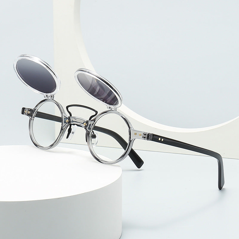 Sun Glasses Round Beige Frame ae245b08 fbb7 4d22 8616 96be2e32a53f