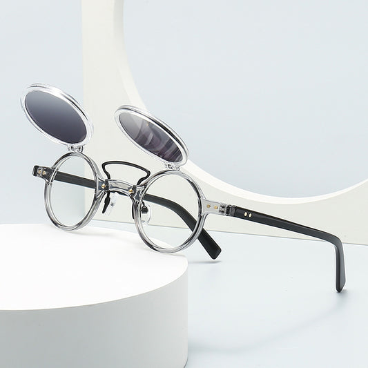 Sun Glasses Round Beige Frame ae245b08 fbb7 4d22 8616 96be2e32a53f