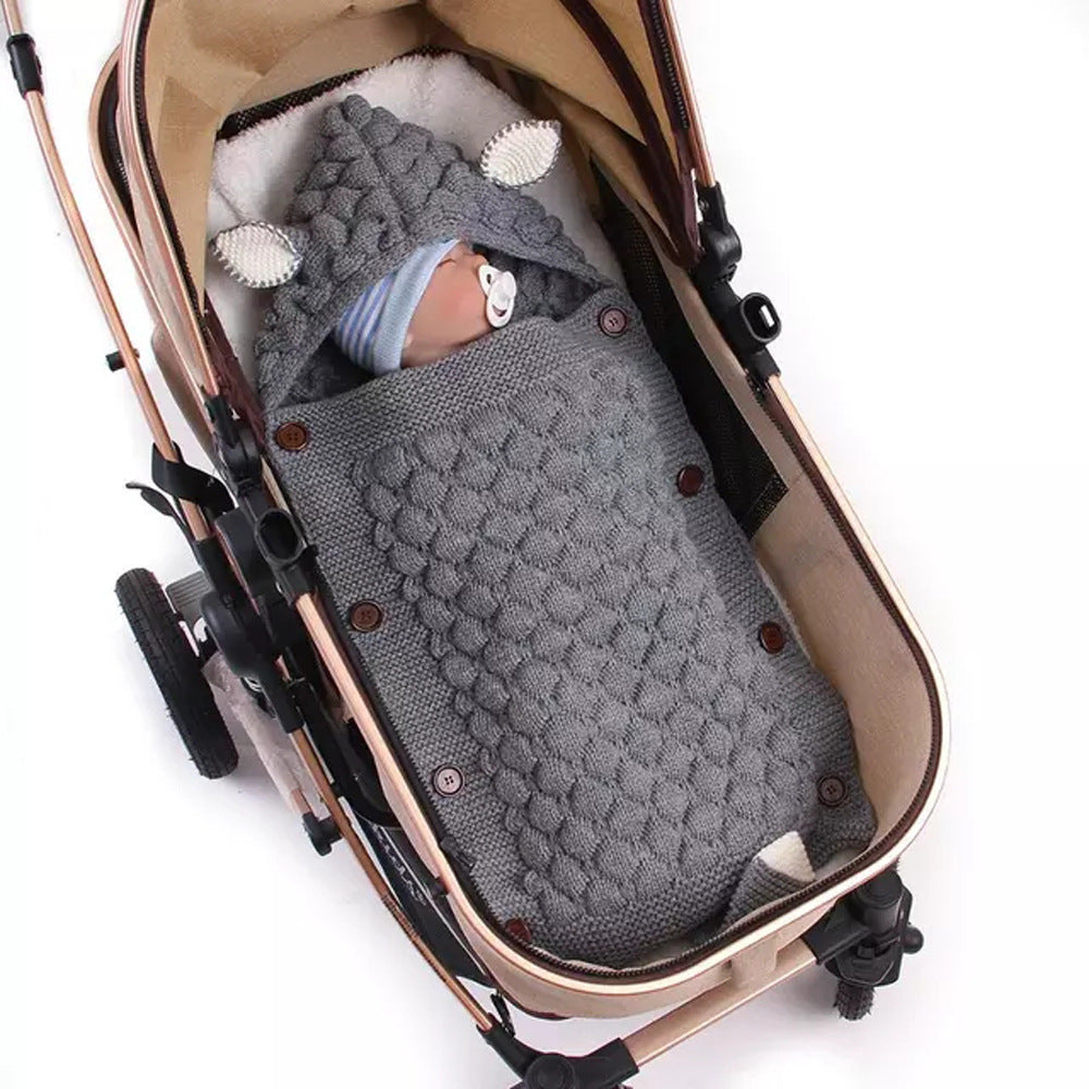Pure Color Newborn Envelope Anti-kick Swaddling Blanket ae267a7d b783 4c89 9841 d8b3f7933702