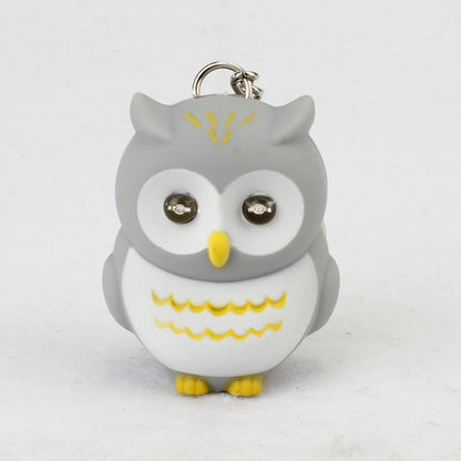 Luminous Sound Cartoon Owl Car Interior Design Accessories Keychain Pendant ae3bca10 7346 4ff3 b601 f679045b1153