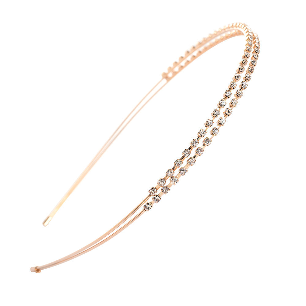 Double Layer Rhinestone Headband Exquisite Diamond ae527e95 5a66 4e99 ab51 b2915e22c875
