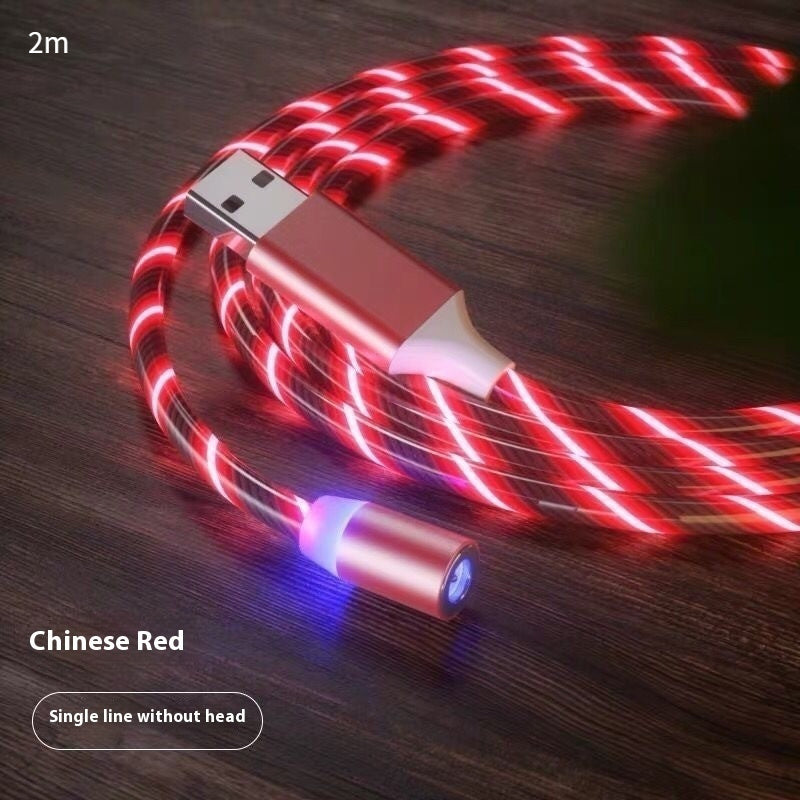 Magnetic Charging Cable Streamer Fast Charging Cable Lighting Micro USB Cable LED Magnet Charger Type-C Cable - 图片 11