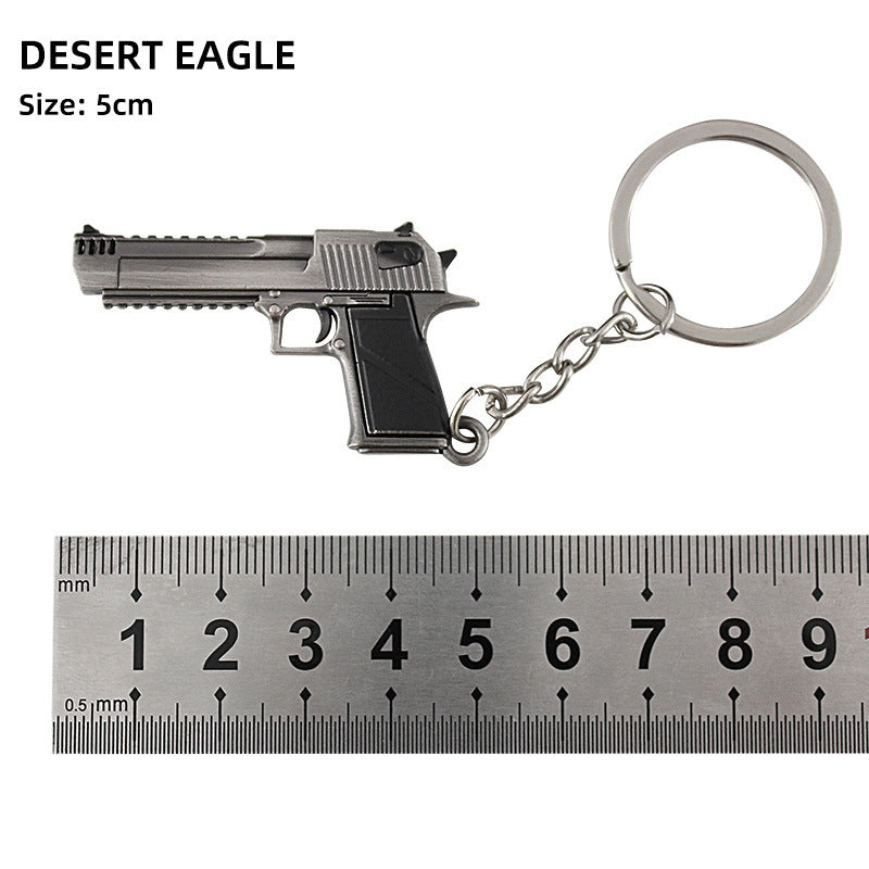 Alloy P92 Model G17 Sand Eagle Left Wheel Keychain ae7e0600 c313 42af 8528 7fbb8504fcc8