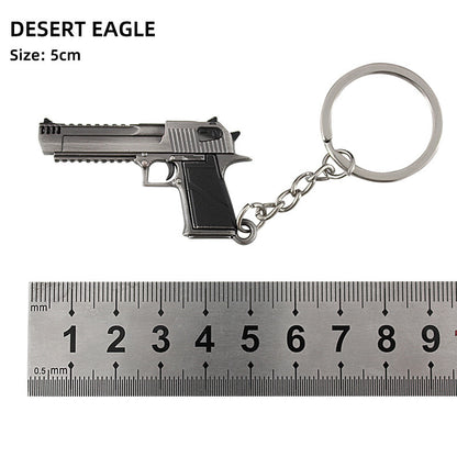 Alloy P92 Model G17 Sand Eagle Left Wheel Keychain ae7e0600 c313 42af 8528 7fbb8504fcc8