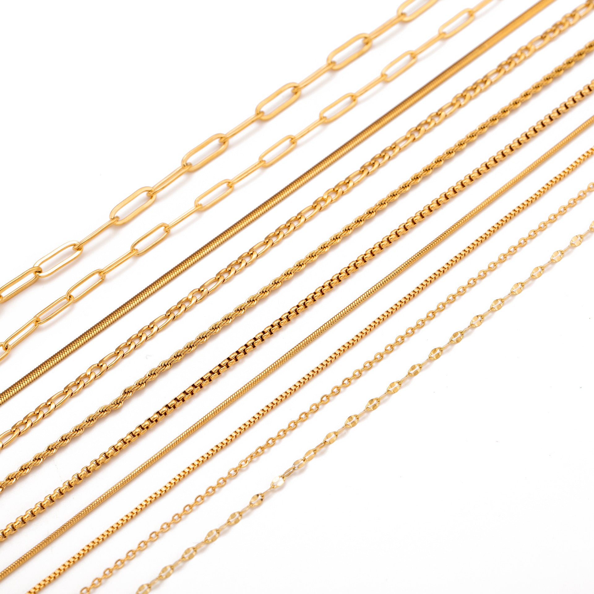 Stainless Steel Vacuum Vapor Plating 18K Gold Color Protection Lip Chain Accessories ae9bec5c 16b7 4c54 9a23 446370023bbf