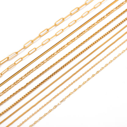 Stainless Steel Vacuum Vapor Plating 18K Gold Color Protection Lip Chain Accessories ae9bec5c 16b7 4c54 9a23 446370023bbf