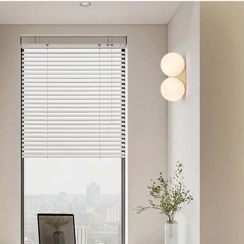 Bedroom Bedside Lamp Simple Glass Ball Wall Lamp ae9f1d0d 3fda 41b1 87a1 cc67f3b33cad