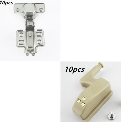 New Hot 10Pcs Unit Cabinet Cupboard Closet Hinge LED Light Lamp Emergency Helpful LED Sensor Light aead8edb 19d3 4672 ba98 de