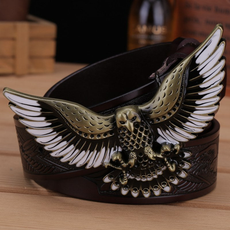 Men's Fashion Eagle Leather Belt aeb1cf07 d6f8 45ff b490 7741f72cc1c6