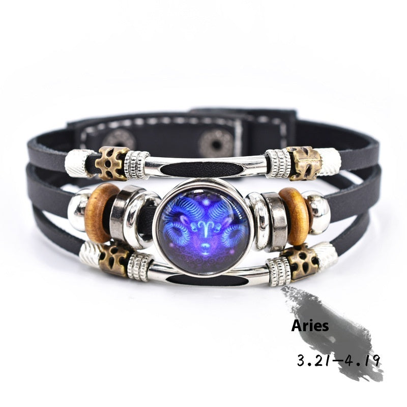 Personalized Three-layer Woven Beads Leather Bracelet aeba8e66 e635 4d90 9ce6 c261684f6e8b trans