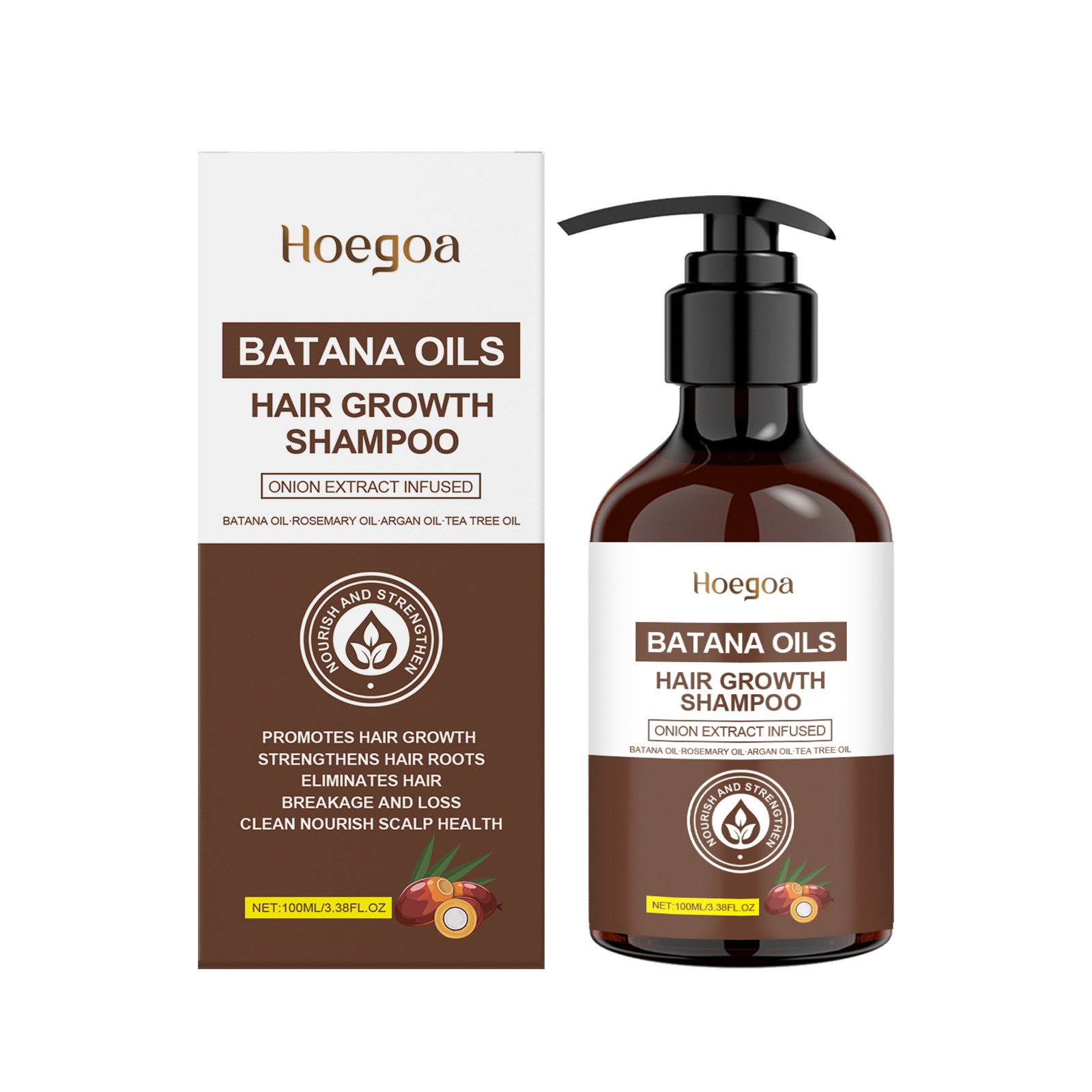 HOEGOA Batana Oil Shampoo Moisturizing Scalp Soft Oil Control Fluffy Lasting Fragrance Mild Shampoo aed8c826 c2f2 4c64 b779 6