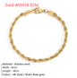 European And American Gold-plated Twist Chain Bracelet aedb1d4f 89a2 469d ad3a 0d9346371fad