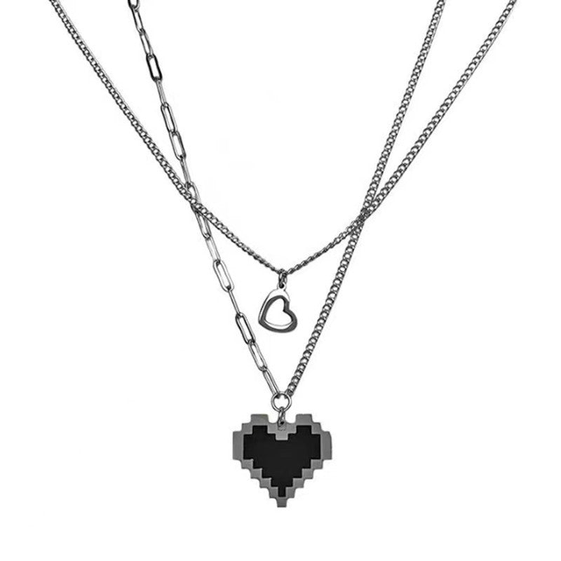 Fashion Double-layer Titanium Steel Necklace For Women aee3ead1 5ce2 4323 86c8 028435a9cf85