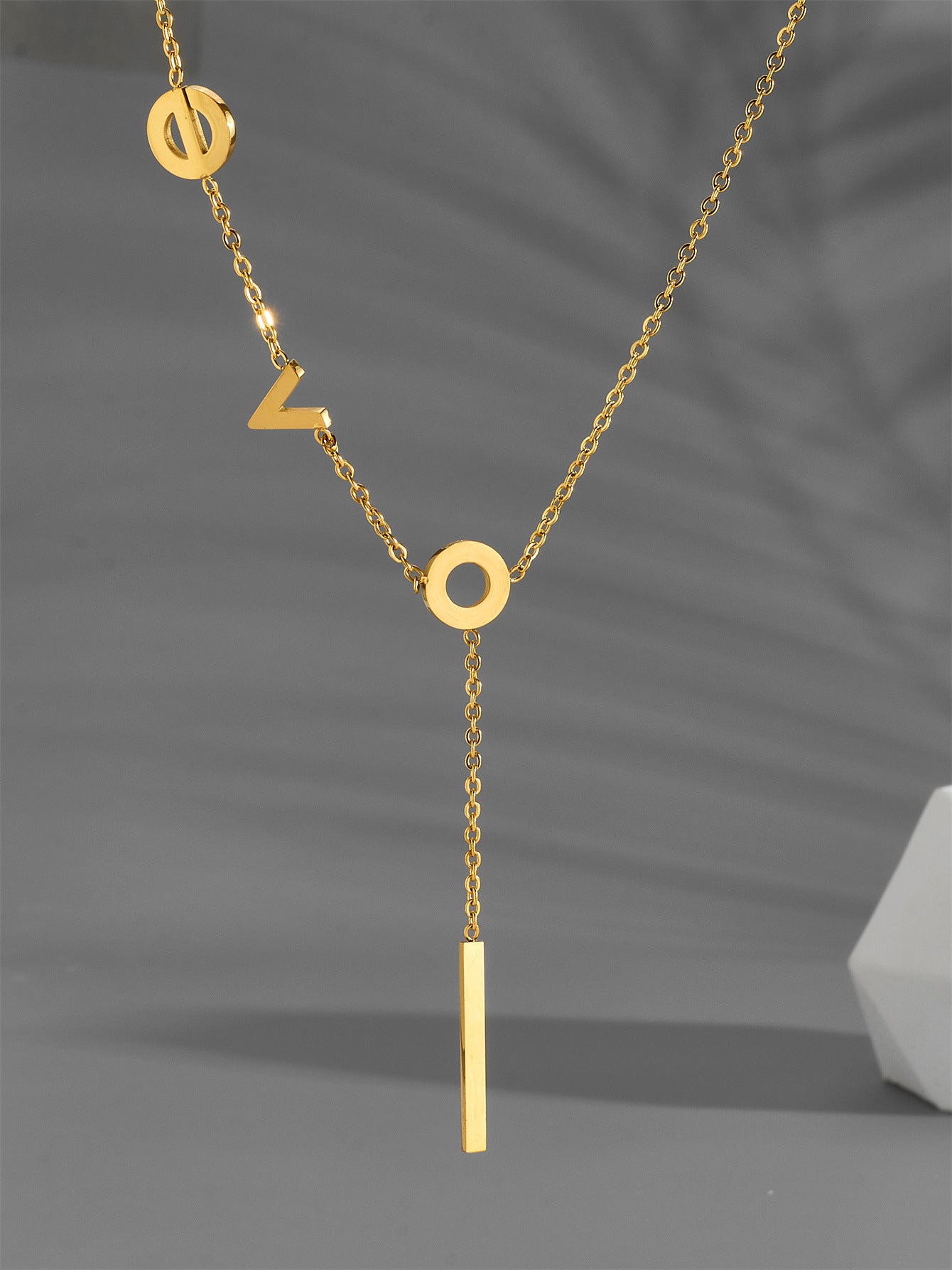 Titanium Steel Letter Fashion Personalized Necklace