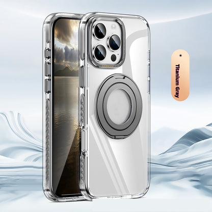Phone Case Transparent 360 Magnetic Rotating Bracket Drop-resistant - 图片 12