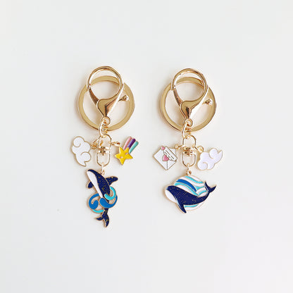 Cute Cartoon Whale Dolphin Keychain aef2e8d3 ff9b 440f 9bf1 5465ac6449c5