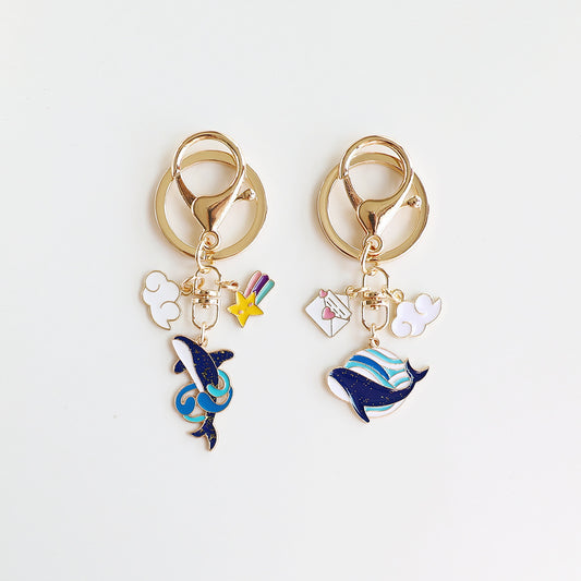 Cute Cartoon Whale Dolphin Keychain aef2e8d3 ff9b 440f 9bf1 5465ac6449c5