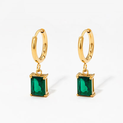 European And American Niche Normcore Bag Zircon Stainless Steel Geometric Simple Earrings For Women af075508 acf4 4026 85ee 9