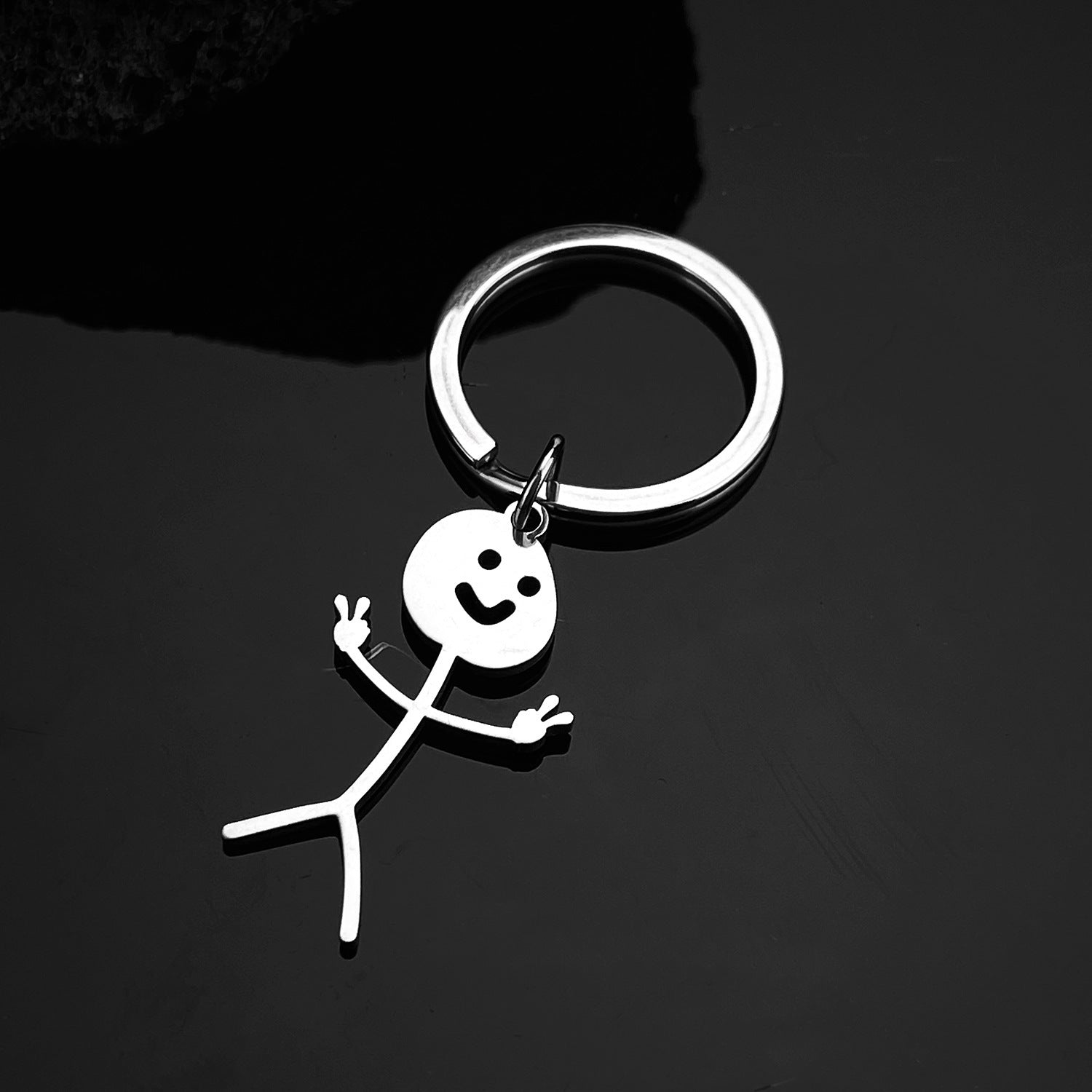 Cute Cartoon Stickman Pendant Stainless Steel Necklace af132e35 1a8b 4e5d 9e61 58a8637ceb5c