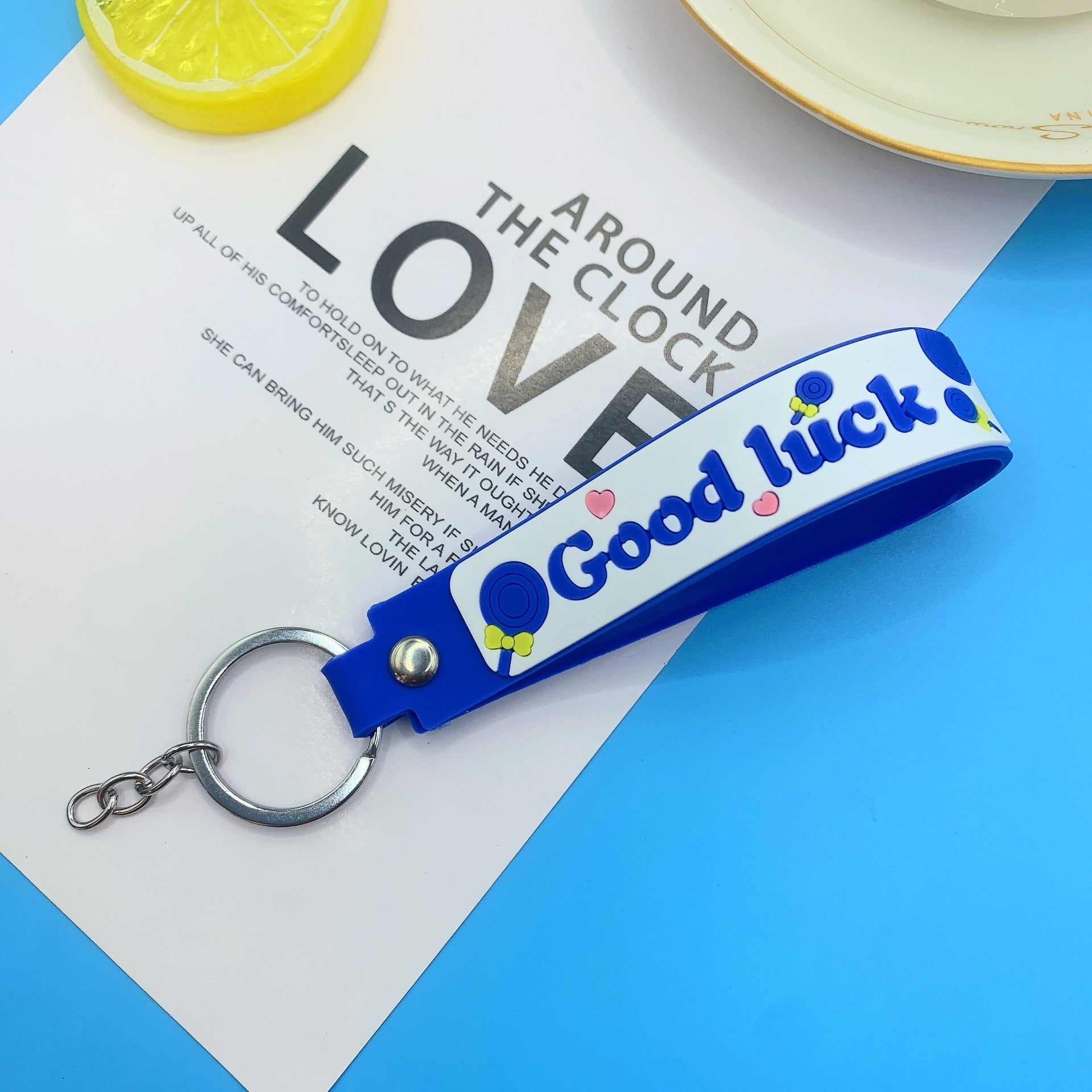 Lollipop Rainbow-colored Belt Hand Strap Keychain af1c4721 2ce8 4821 be07 a0b377261853