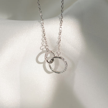 S925 Sterling Silver Niche Design Circle Necklace af242ab5 3b16 4dcf 8556 7be8dacfff25