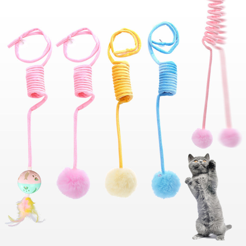 Cat Toy Self-Hi Sucker Spring Rabbit Hair Ball Interactive Play Pet Supplies Interactive Toys af2616e0 0d76 479d 8bc3 c15fd22
