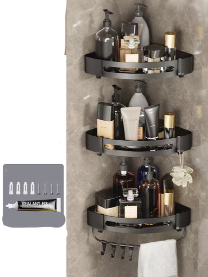 Bathroom Triangle Shelving Bathroom Wall Hanging Shelving Perforated Simple Storage Rack af49556d 1b0d 4bfb a624 8b9525b12214