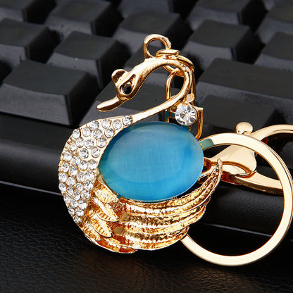Diamond Crystal Swan Car Key Ring af5b71b5 a961 44d3 91c1 23bc0bbc6ac9